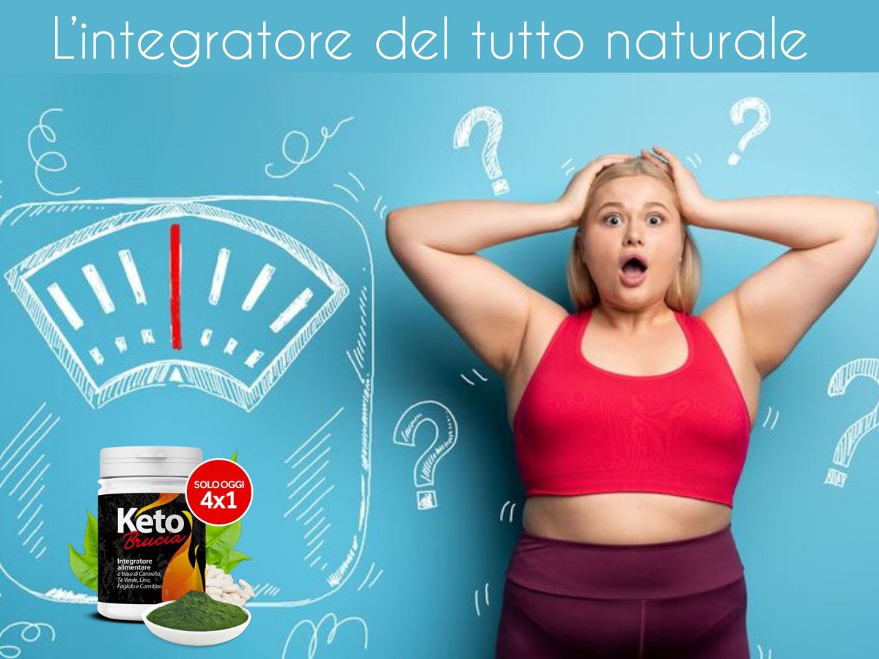 La confezione di Keto Brucia, integratore alimentare